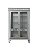Varian Curio, Mirrored & Antique Platinum Finish Acme