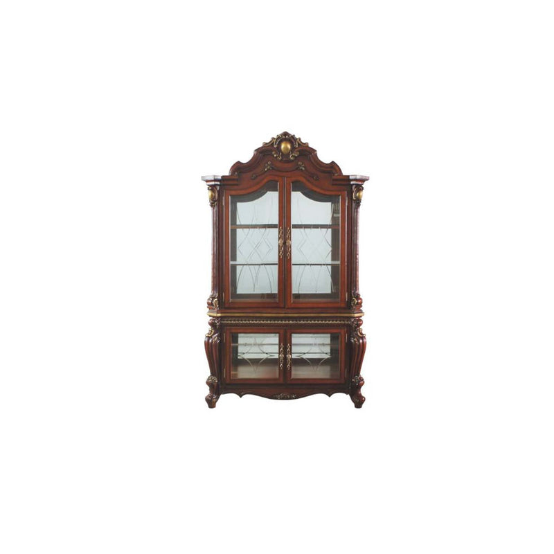 Picardy Curio, Honey Oak Finish Acme