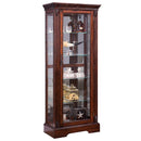 Addy Curio Cabinet, Cherry Finish Acme