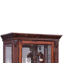 Addy Curio Cabinet, Cherry Finish Acme