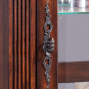 Addy Curio Cabinet, Cherry Finish Acme