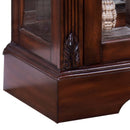Addy Curio Cabinet, Cherry Finish Acme