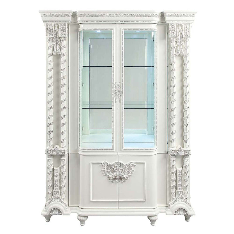 Vanaheim Curio, Antique White Finish Acme