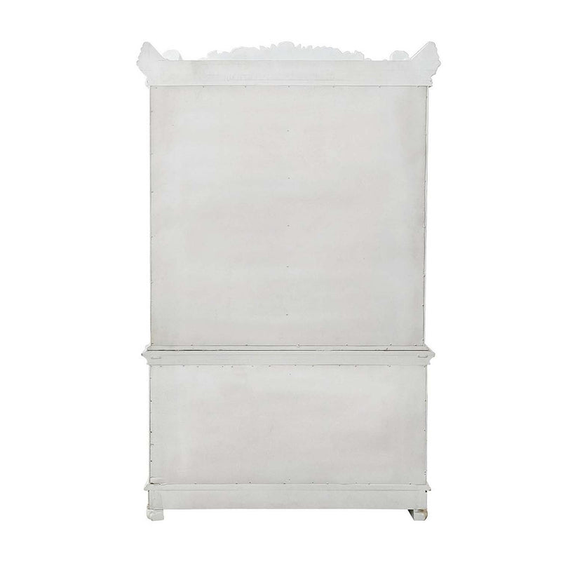 Vendome Curio, Antique Pearl Finish Acme