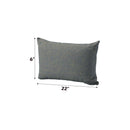 Rajni Patio Pillow (1Pc), Gray Fabric Acme