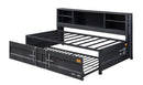 Cargo Daybed w/Trundle (Twin) & Storage, Gunmetal Finish Acme