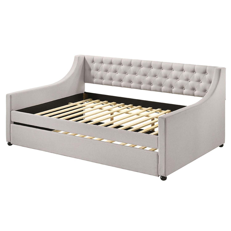 Lianna Daybed w/Trundle (Full), Fog Fabric Acme