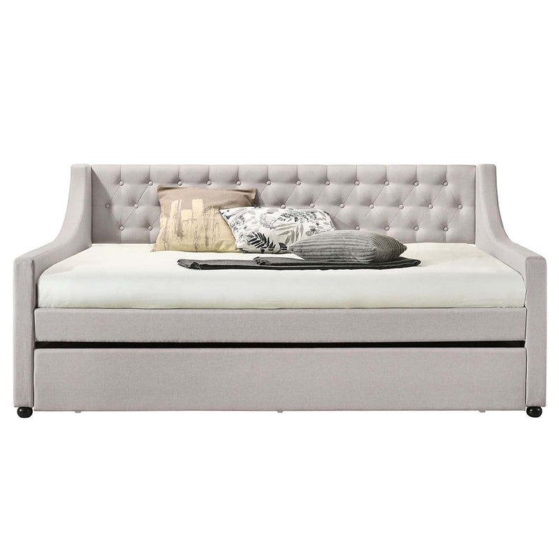 Lianna Daybed w/Trundle (Full), Fog Fabric Acme