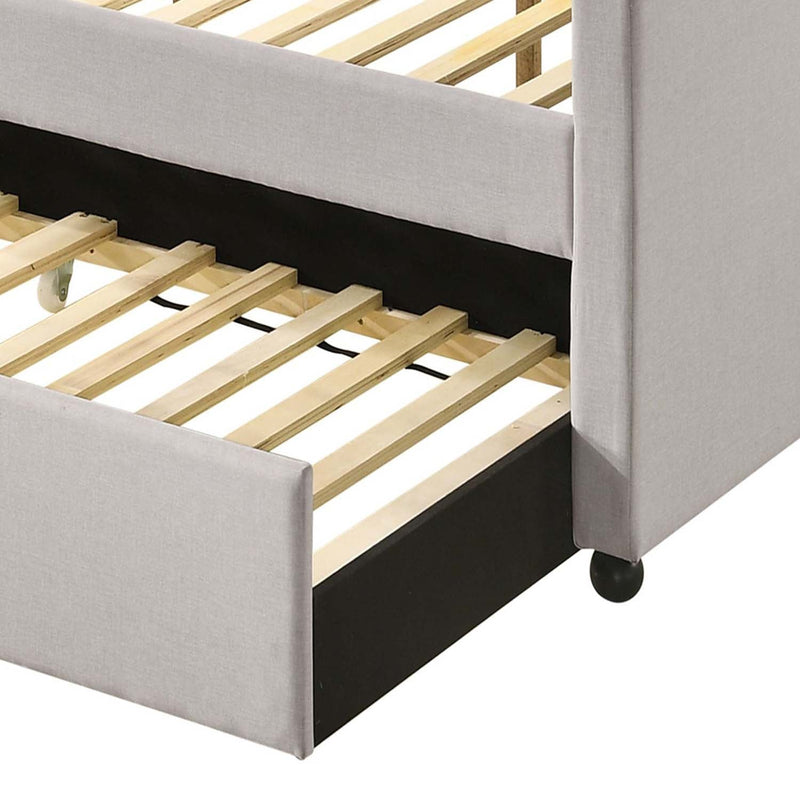 Lianna Daybed w/Trundle (Full), Fog Fabric Acme