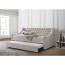 Lianna Daybed w/Trundle (Twin), Fog Fabric Acme