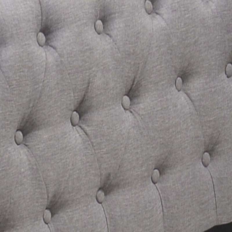 Justice Daybed w/Trundle (Twin), Smoke Gray Fabric Acme