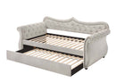 Adkins Daybed w/Trundle (Twin), Beige Linen Acme
