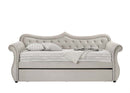 Adkins Daybed w/Trundle (Twin), Beige Linen Acme