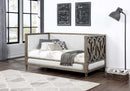 Artesia Daybed (Twin), Tan Fabric & Salvaged Natural Finish Acme