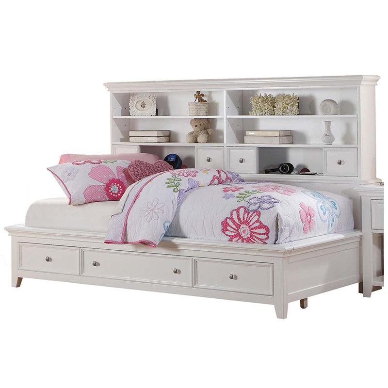 Lacey Daybed w/Storage (Twin), White Finish Acme
