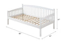 Caryn Daybed (Twin), White Finish Acme