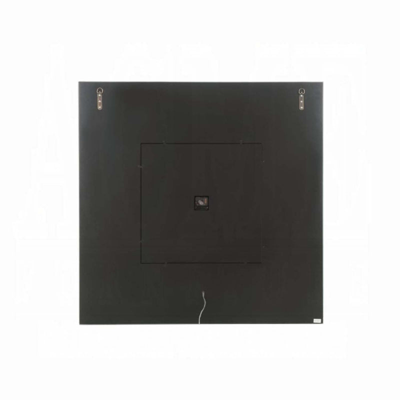 Noralie Wall Clock w/Led, Mirrored & Faux Diamonds Acme