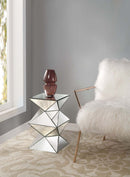 Dominic Pedestal Stand, Mirrored Acme