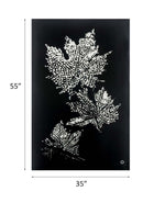 Talisha Wall Art w/Led, Smoky Glass & Faux Crystal Acme