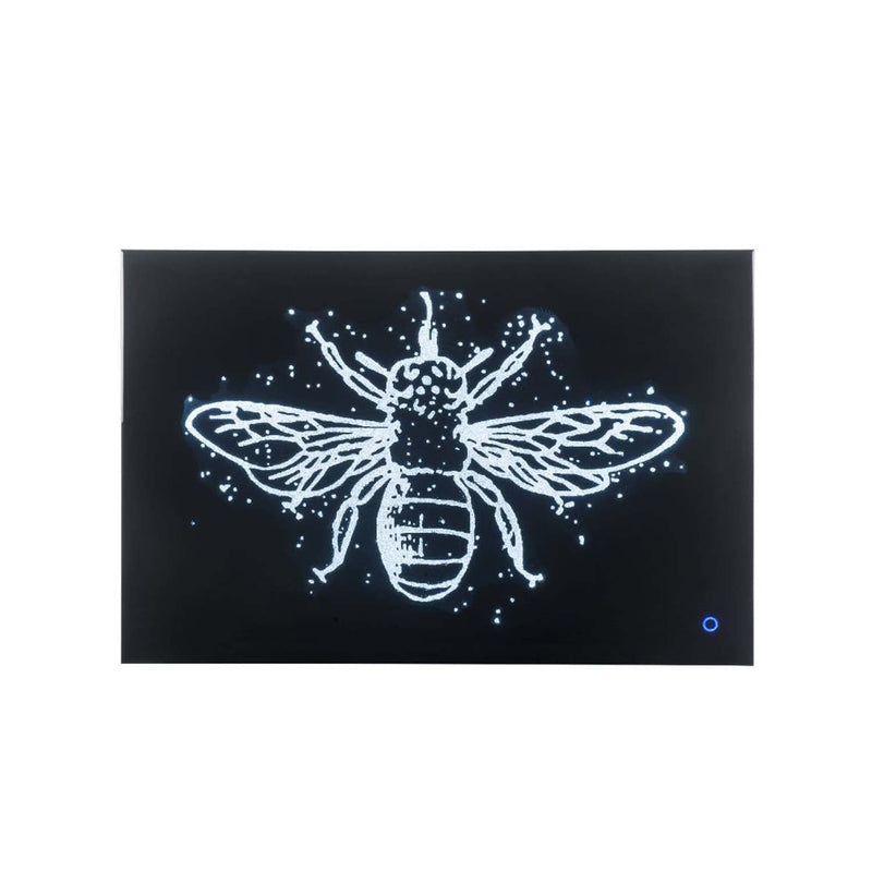 Talisha Wall Art w/Led, Smoky Glass & Faux Crystal Acme