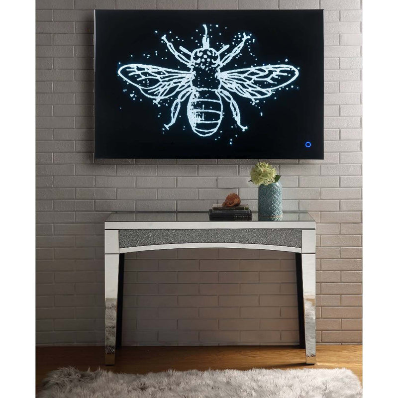 Talisha Wall Art w/Led, Smoky Glass & Faux Crystal Acme