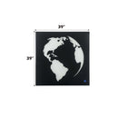 Talisha Wall Art w/Led, Smoky Glass & Faux Crystal Acme