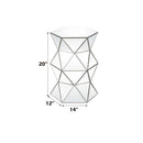 Dominic Pedestal Stand, Mirrored Acme