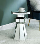 Dominic Pedestal Stand, Mirrored Acme