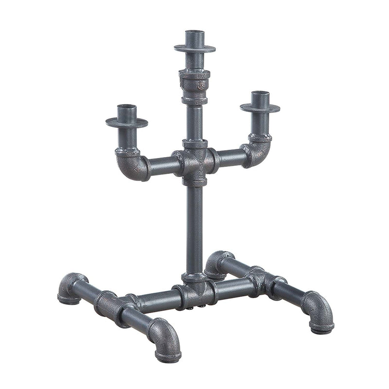 Brantley Candle Holder, Sandy Gray Finish Acme