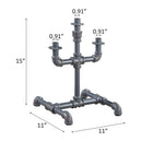 Brantley Candle Holder, Sandy Gray Finish Acme