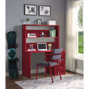 Cargo Writing Desk w/Hutch, Red Finish Acme