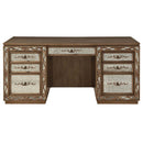 Orianne Executive Writing Desk, Antique Gold Finish Acme