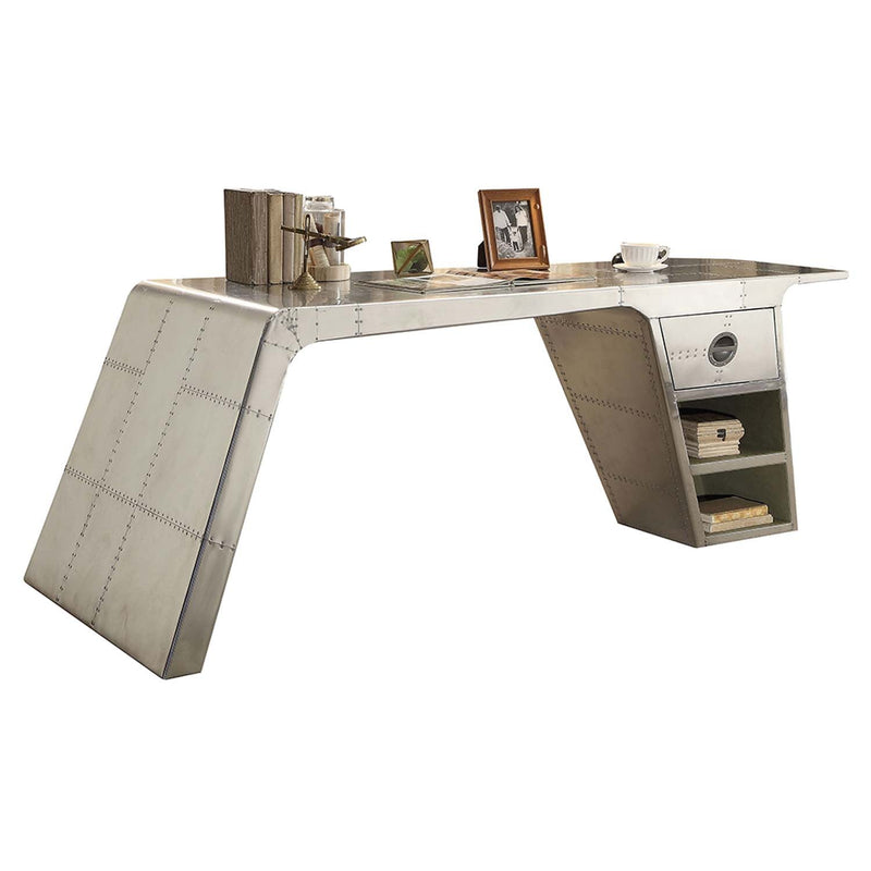 Brancaster Writing Desk, Metallic Finish Acme