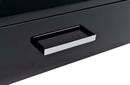 Coleen Writing Desk, Black High Gloss & Chrome Finish Acme