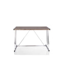 Finis Writing Desk w/USB, Weathered Oak & Chrome Finish Acme