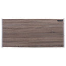 Finis Writing Desk w/USB, Weathered Oak & Chrome Finish Acme