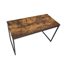 Bob Writing Desk, Weathered Oak & Black Finish Acme