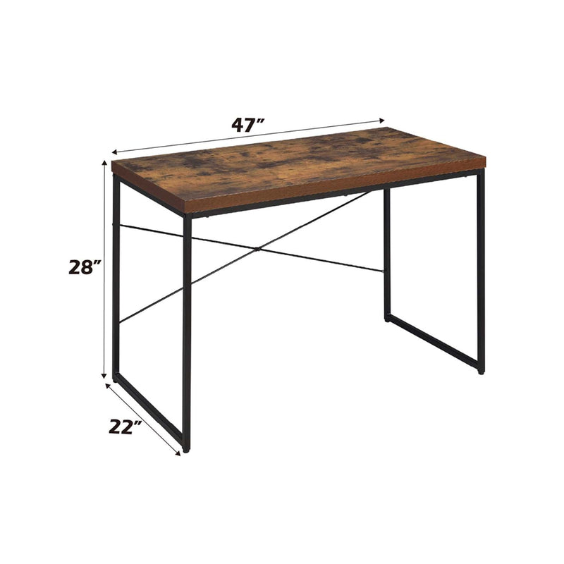 Bob Writing Desk, Weathered Oak & Black Finish Acme