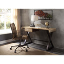 Danton Executive Writing Desk, Gold Aluminum Acme
