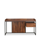 Sara Writing Desk, Walnut & Sandy Black Finish Acme