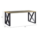 Jennavieve Executive Writing Desk, Gold Aluminum Acme