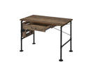 Endang Writing Desk, Weathered Oak & Black Finish Acme