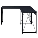 Zaidin Writing Desk, Black Finish Acme