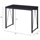 Zaidin Writing Desk, Black Finish Acme