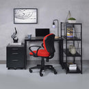 Zaidin Writing Desk, Black Finish Acme