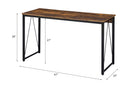 Zaidin Writing Desk, Weathered Oak & Black Finish Acme