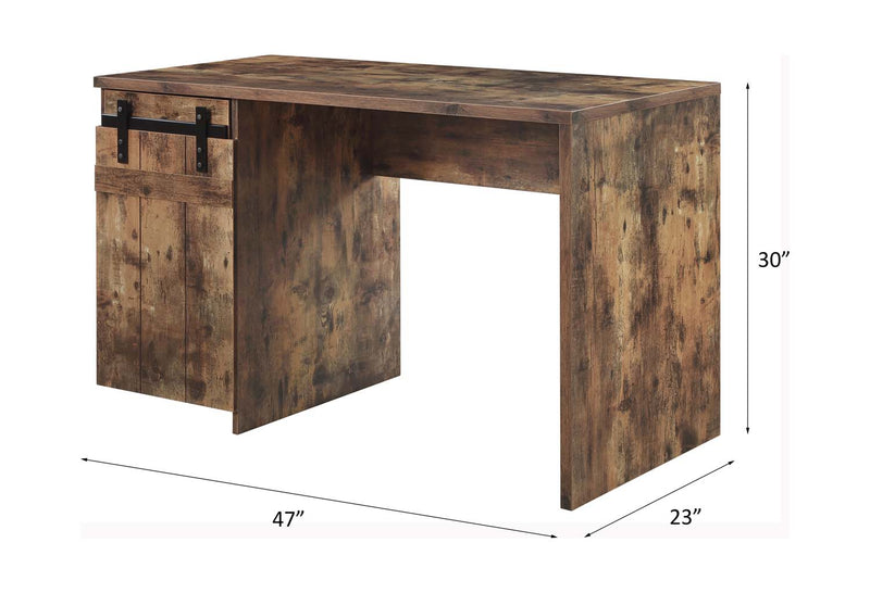 Bellarose Writing Desk, Rustic Oak Finish Acme