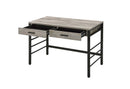 Disho Writing Desk w/USB, Light Weathered Oak & Black Finish Acme