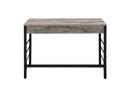 Disho Writing Desk w/USB, Light Weathered Oak & Black Finish Acme