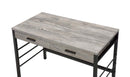 Disho Writing Desk w/USB, Light Weathered Oak & Black Finish Acme